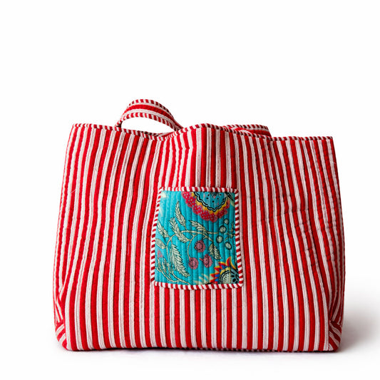 Tote Espina Turquesa Reversible