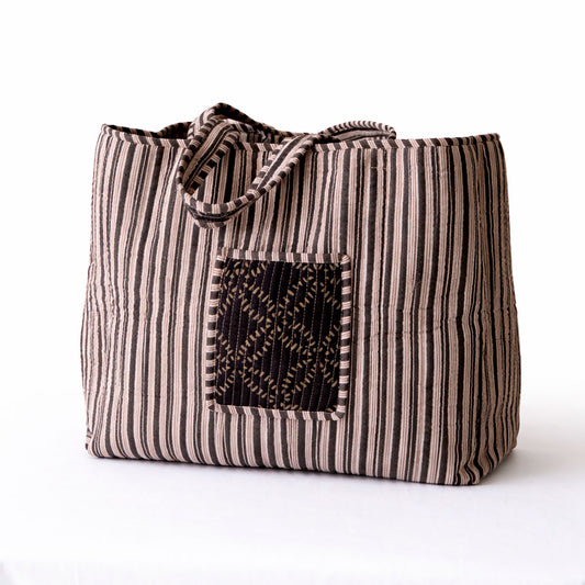 Tote Noche Negro Profundo Reversible