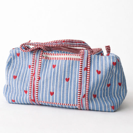 Duffle Latido Corazón Celeste