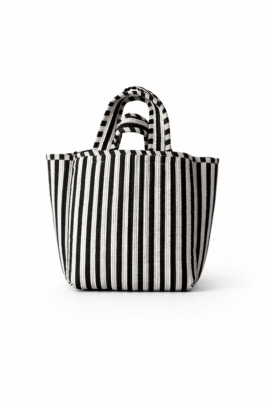 Mini Tote Noir Dot Reversible