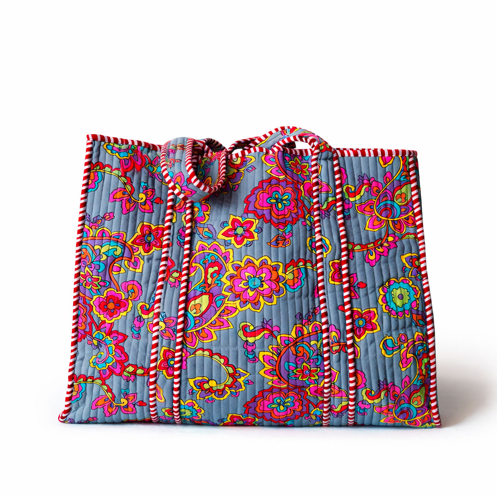 Tote Neón Floral Reversible