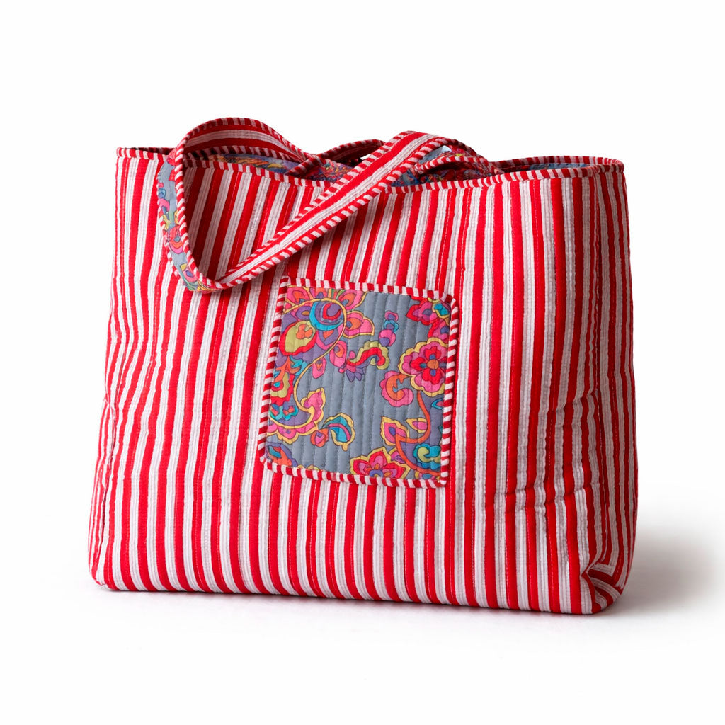 Tote Neón Floral Reversible